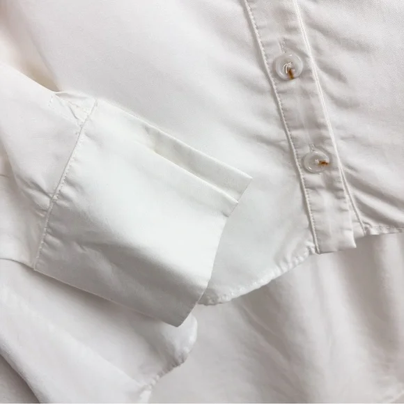 Sancia Long Sleeve White / Ivory Relaxed Fit Blouse Top Like New One Size - Picture 4 of 6